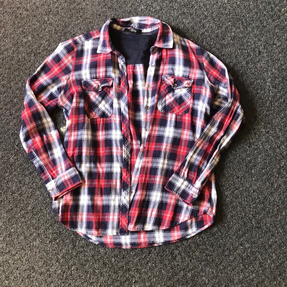 Forever 21 Red and blue plaid shirt